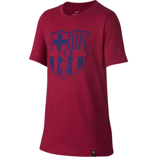 Nike FC Barcelona Crest Junior bordove front