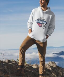 pullover hoodie mockup featuring a man at the top of a mountain 30481 4