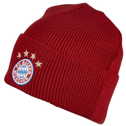 Zimna ciapka Bayern Mnichov Adidas cervena