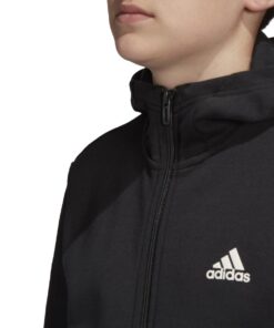 Adidas mikina detska cierna s bielymi pasikmi 4