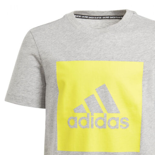 Dětské tričko Adidas šedé s nápisem Adidas - Image 2