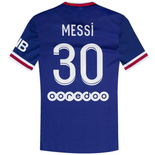 detsky dres Messi PSG 2021 modry cislo e1631537711973