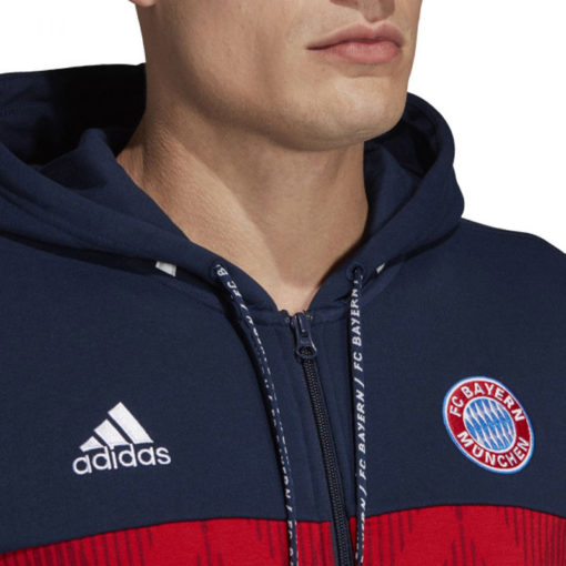 Mikina Bayern Adidas Performance modro cervena logo