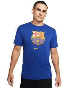 Tricko FC Barcelona Nike Tee Evergreen modre predna strana