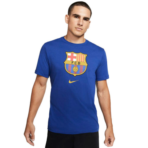 Tricko FC Barcelona Nike Tee Evergreen modre predna strana