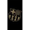 Uterak FC Barcelona s logom 70x140cm cierny