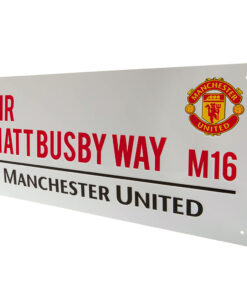 Plechova cedula Manchester United Sir Matt Busby Way