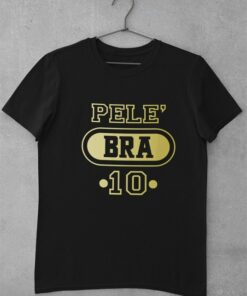 Tricko Pele Brazilia 10 cierne