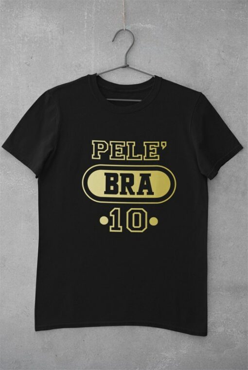 Tricko Pele Brazilia 10 cierne