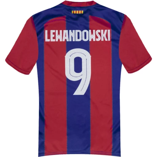 Detsky dres Lewandowski FC Barcelona 2023 24 replika meno a cislo