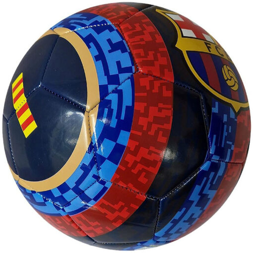 Lopta FC Barcelona s logom klubu v klubovych farbach