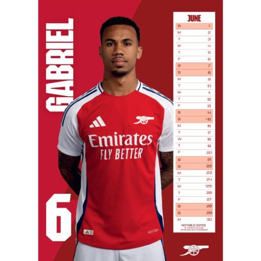 Kalendár Arsenal 2025-Gabriel