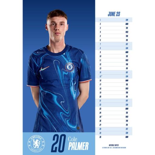 Kalendár Chelsea 2025-Palmer