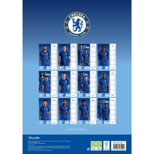 Kalendár Chelsea 2025-zoznam