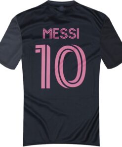 Detsky dres Messi Miami cierny