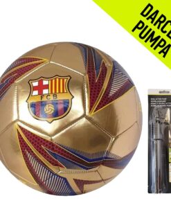 futbalová lopta fc barcelona gold